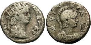 1 Тетрадрахма Римська імперія (27BC-395) Срібло Нерон (37- 68)
