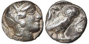 1 Тетрадрахма Стародавня Греція (1100BC-330) Срібло 