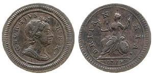 1 Фартинг Королевство Великобритания (1707-1801) Медь Георг I (1660-1727)