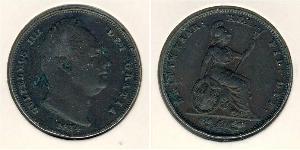 1 Фартінг Велика Британія  Мідь Вільгельм IV (1765-1837)