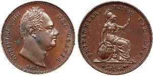 1 Фартінг Велика Британія  Мідь Вільгельм IV (1765-1837)
