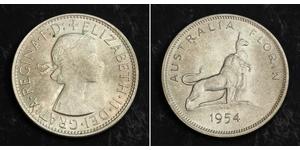 1 Флорин Австралия (1939 - ) Серебро Елизавета II (1926-2022)