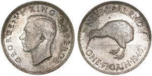 1 Флорин Новая Зеландия Серебро Георг VI (1895-1952)