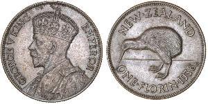 1 Флорин Новая Зеландия Серебро Георг V (1865-1936)