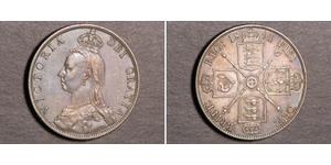 1 Флорин Соединённое королевство Великобритании и Ирландии (1801-1922) Серебро Виктория (1819 - 1901)