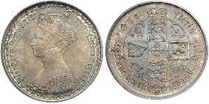1 Флорин Соединённое королевство Великобритании и Ирландии (1801-1922) Серебро Виктория (1819 - 1901)