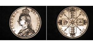 1 Флорин Соединённое королевство Великобритании и Ирландии (1801-1922) Серебро Виктория (1819 - 1901)