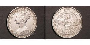 1 Флорин Соединённое королевство Великобритании и Ирландии (1801-1922) Серебро Виктория (1819 - 1901)