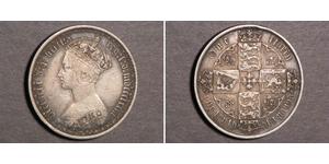 1 Флорин Соединённое королевство Великобритании и Ирландии (1801-1922) Серебро Виктория (1819 - 1901)