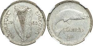 1 Флорін Ірландія (1922 - ) Срібло 