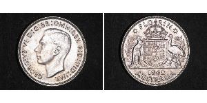 1 Флорін Австралія (1939 - ) Срібло Георг VI (1895-1952)