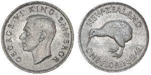 1 Флорін Нова Зеландія Срібло Георг VI (1895-1952)