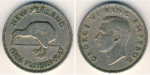 1 Флорін Нова Зеландія Срібло Георг VI (1895-1952)