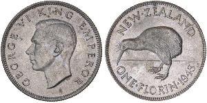 1 Флорін Нова Зеландія Срібло Георг VI (1895-1952)