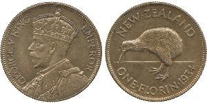 1 Флорін Нова Зеландія Срібло Георг V (1865-1936)