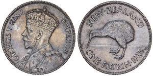 1 Флорін Нова Зеландія Срібло Георг V (1865-1936)