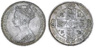 1 Флорін Сполучене королівство Великобританії та Ірландії (1801-1922) Срібло Вікторія (1819 - 1901)