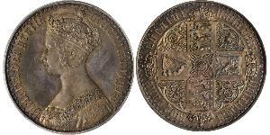 1 Флорін Сполучене королівство Великобританії та Ірландії (1801-1922) Срібло Вікторія (1819 - 1901)