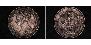 1 Флорін Сполучене королівство Великобританії та Ірландії (1801-1922) Срібло Вікторія (1819 - 1901)