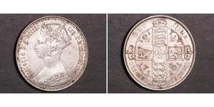 1 Флорін Сполучене королівство Великобританії та Ірландії (1801-1922) Срібло Вікторія (1819 - 1901)