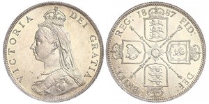 1 Флорін Сполучене королівство Великобританії та Ірландії (1801-1922) Срібло Вікторія (1819 - 1901)