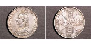 1 Флорін Сполучене королівство Великобританії та Ірландії (1801-1922) Срібло Вікторія (1819 - 1901)