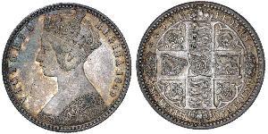 1 Флорін Сполучене королівство Великобританії та Ірландії (1801-1922) Срібло Вікторія (1819 - 1901)