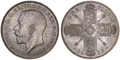 1 Флорін Сполучене королівство Великобританії та Ірландії (1801-1922) Срібло Георг V (1865-1936)