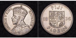 1 Флорін Фіджі Срібло Георг V (1865-1936)