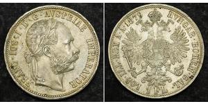 1 Флорін / 1 Гульден Австро-Угорщина (1867-1918) Срібло Франц Иосиф I (1830 - 1916)