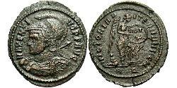 1 Фоллис Западная Римская империя (285-476) Бронза Максенций (278-312)