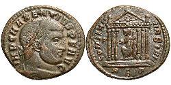 1 Фоллис Западная Римская империя (285-476) Бронза Максенций (278-312)