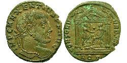 1 Фоллис Западная Римская империя (285-476) Бронза Максенций (278-312)