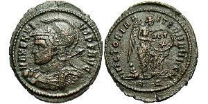 1 Фоллис Западная Римская империя (285-476) Бронза Максенций (278-312)