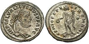 1 Фоллис Западная Римская империя (285-476) Бронза Severus II (?- 307)