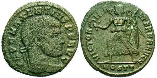 1 Фоллис Западная Римская империя (285-476) Бронза Максенций (278-312)