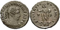 1 Фоллис Римская империя (27BC-395) Бронза Константин I (272 - 337)
