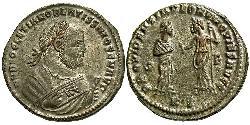 1 Фоллис Римская империя (27BC-395) Бронза Диоклетиан (244-311)