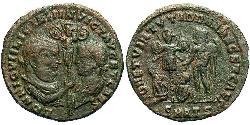 1 Фоллис Римская империя (27BC-395) Бронза Лициний II (315-326)