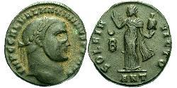 1 Фоллис Римская империя (27BC-395) Бронза Максимин  II (270 - 313)
