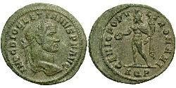 1 Фоллис Римская империя (27BC-395) Бронза Диоклетиан (244-311)