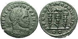 1 Фоллис Римская империя (27BC-395) Бронза Лициний I (265-324)