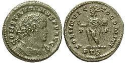 1 Фоллис Римская империя (27BC-395) Бронза Константин I (272 - 337)