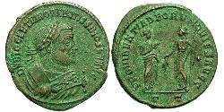 1 Фоллис Римская империя (27BC-395) Бронза Диоклетиан (244-311)
