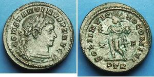 1 Фоллис Римская империя (27BC-395) Бронза Константин I (272 - 337)
