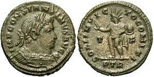 1 Фоллис Римская империя (27BC-395) Бронза Константин I (272 - 337)