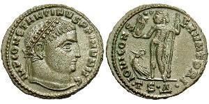 1 Фоллис Римская империя (27BC-395) Бронза Константин I (272 - 337)