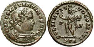 1 Фоллис Римская империя (27BC-395) Бронза Константин I (272 - 337)