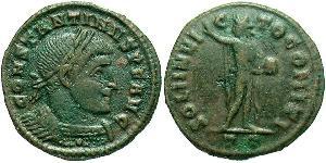 1 Фоллис Римская империя (27BC-395) Бронза Константин I (272 - 337)