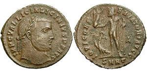 1 Фоллис Римская империя (27BC-395) Бронза Лициний I (265-324)